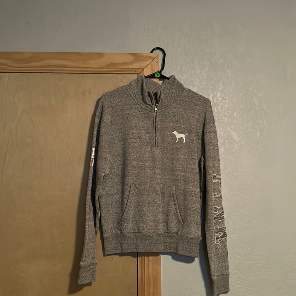 Pink quarter zip. Size small